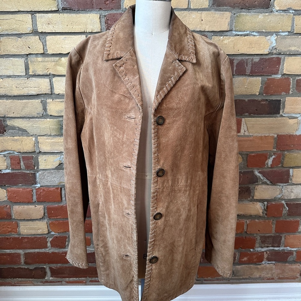 Vintage Oversized Suede Jacket